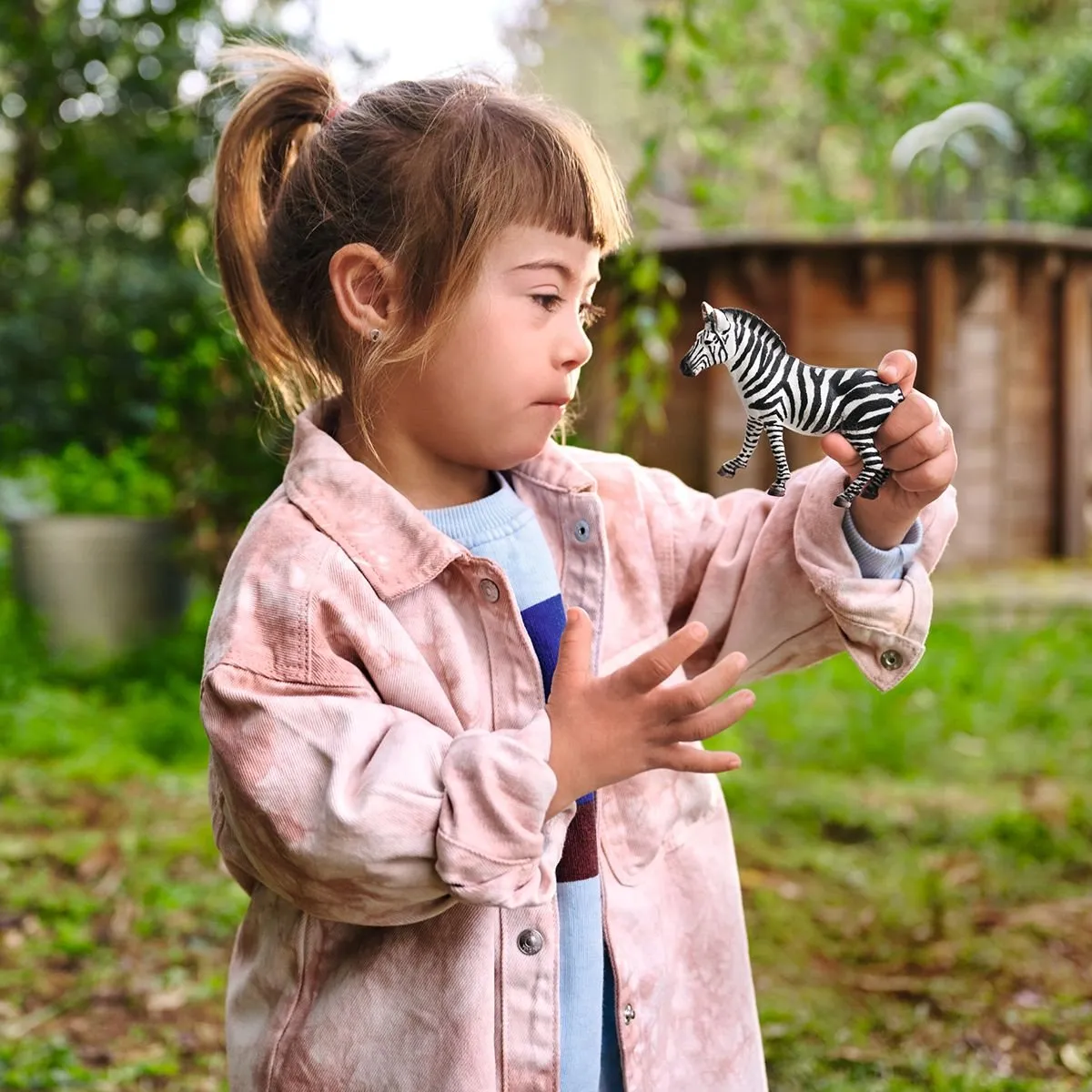 Schleich Zebra Merrie Speelfiguur 14810 - Wit/Zwart