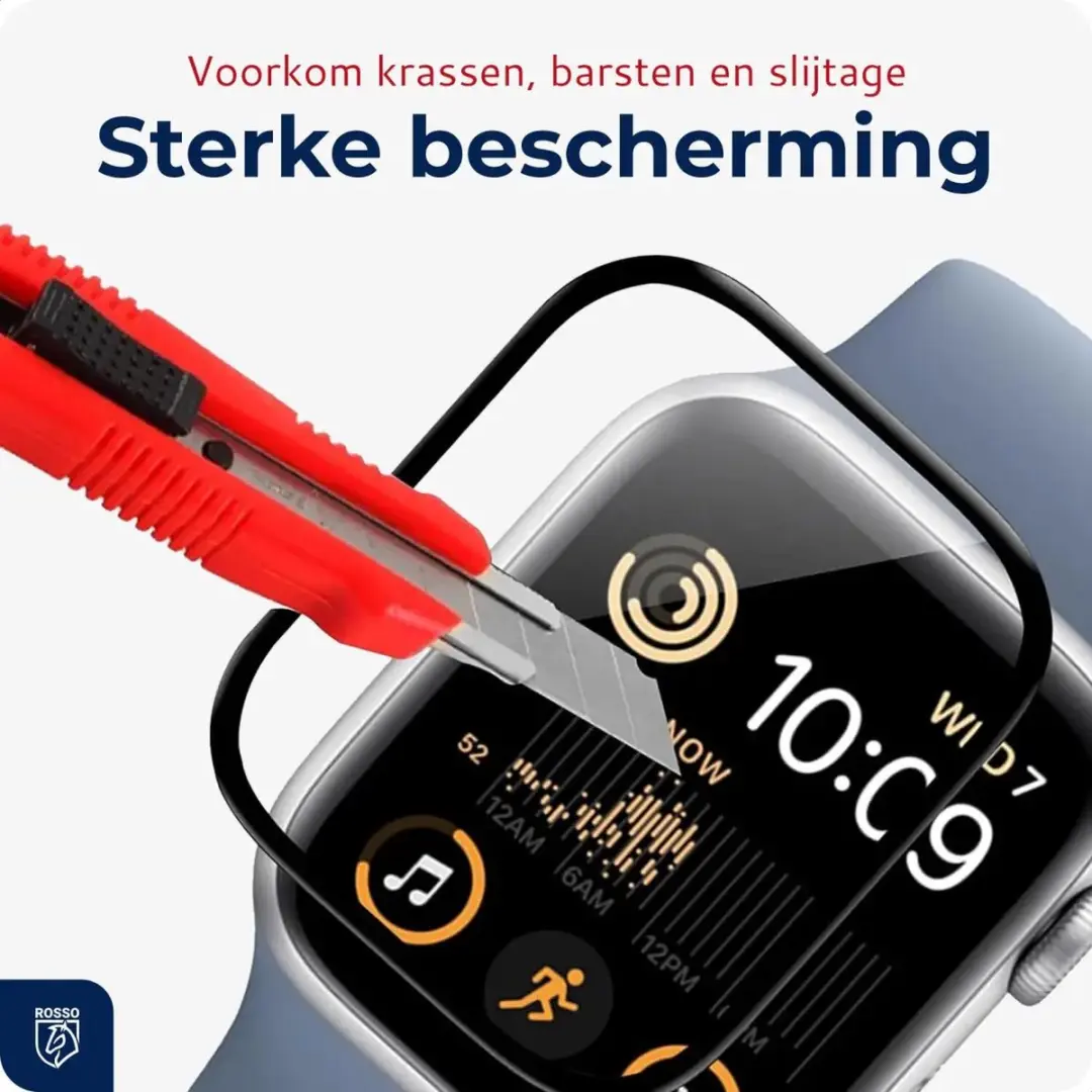 Rosso Hybrid Glass Apple Watch 40mm - PMMA Screen Protector - 3 Stuks