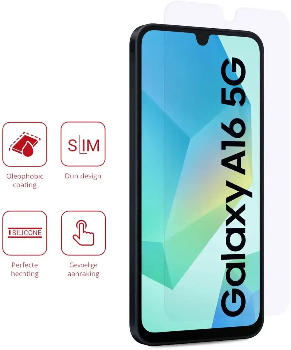 Rosso Screen Protector Samsung Galaxy A16 - 2 Stuks - Ultra Clear TPU