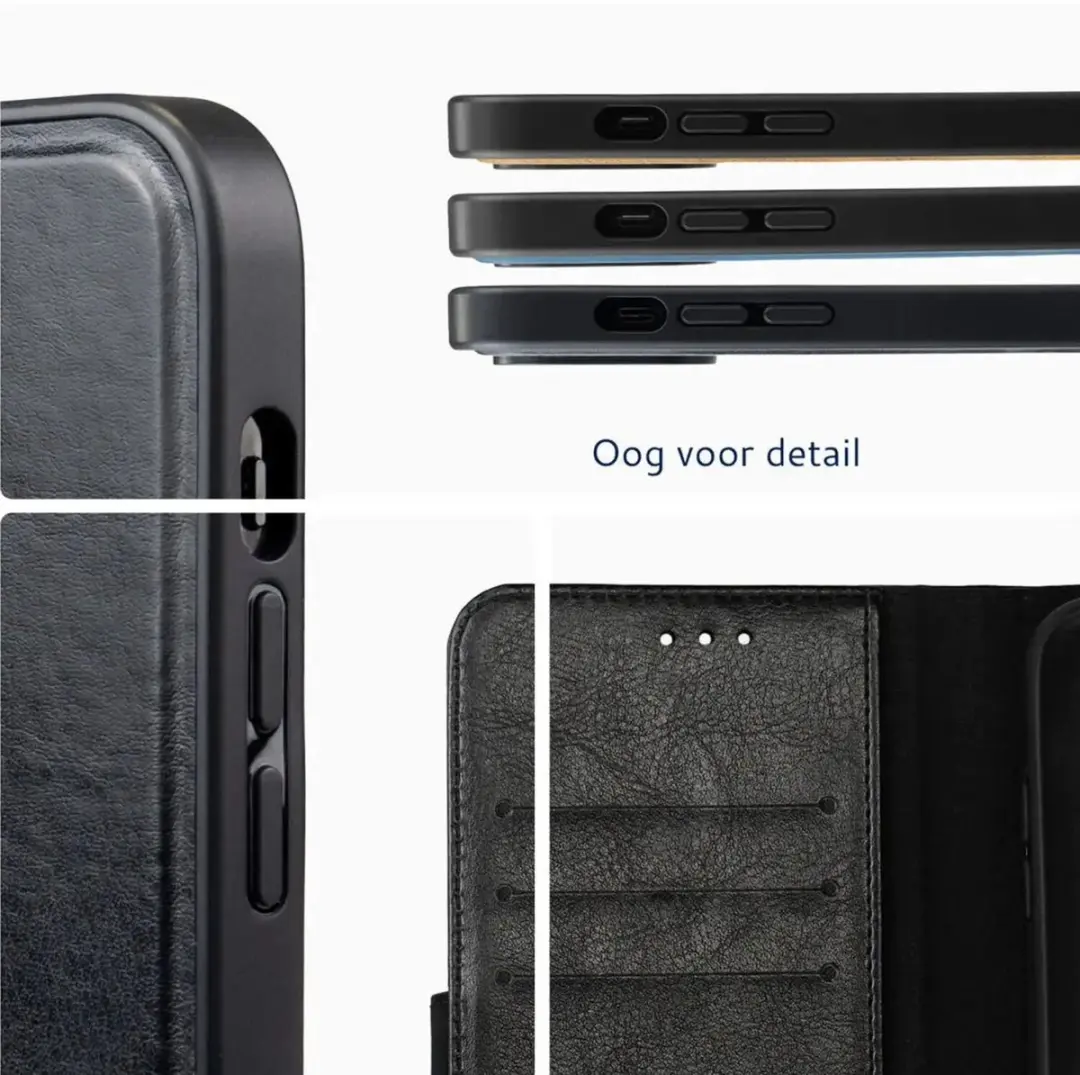 Rosso Element 203244 Hoesje Samsung Galaxy S25 Ultra - 3 Pasjes - Zwart