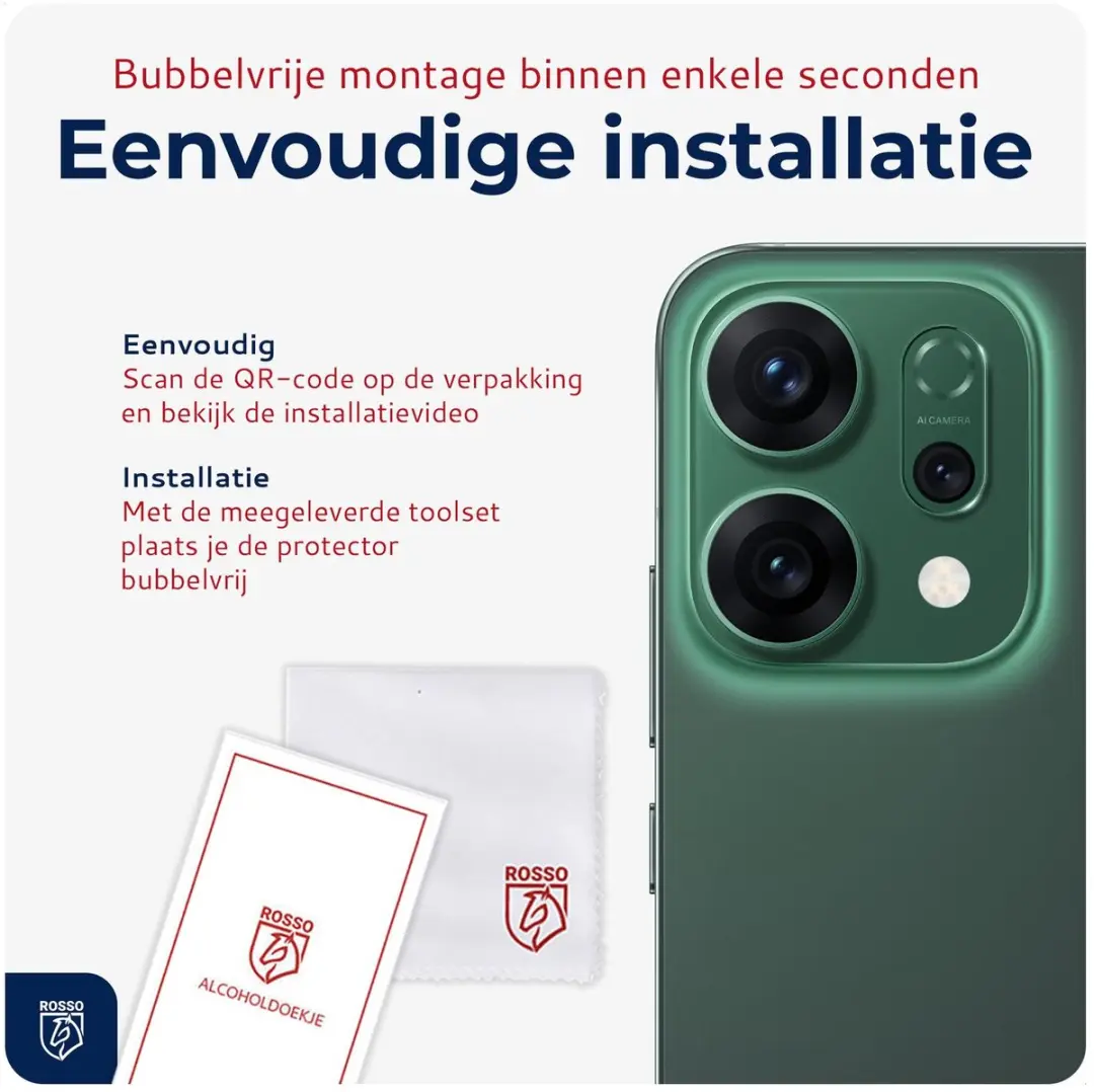 Rosso Camera Protector Oppo Reno 14 - Ultra Dun Glas - Transparant