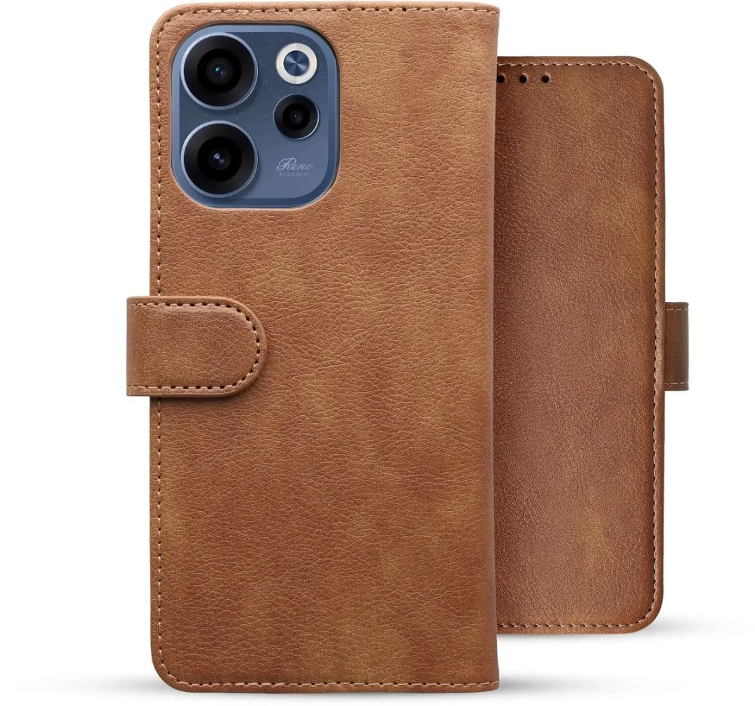Rosso Element Wallet Book Case Oppo Reno 15 - 3 Pasjes - Bruin