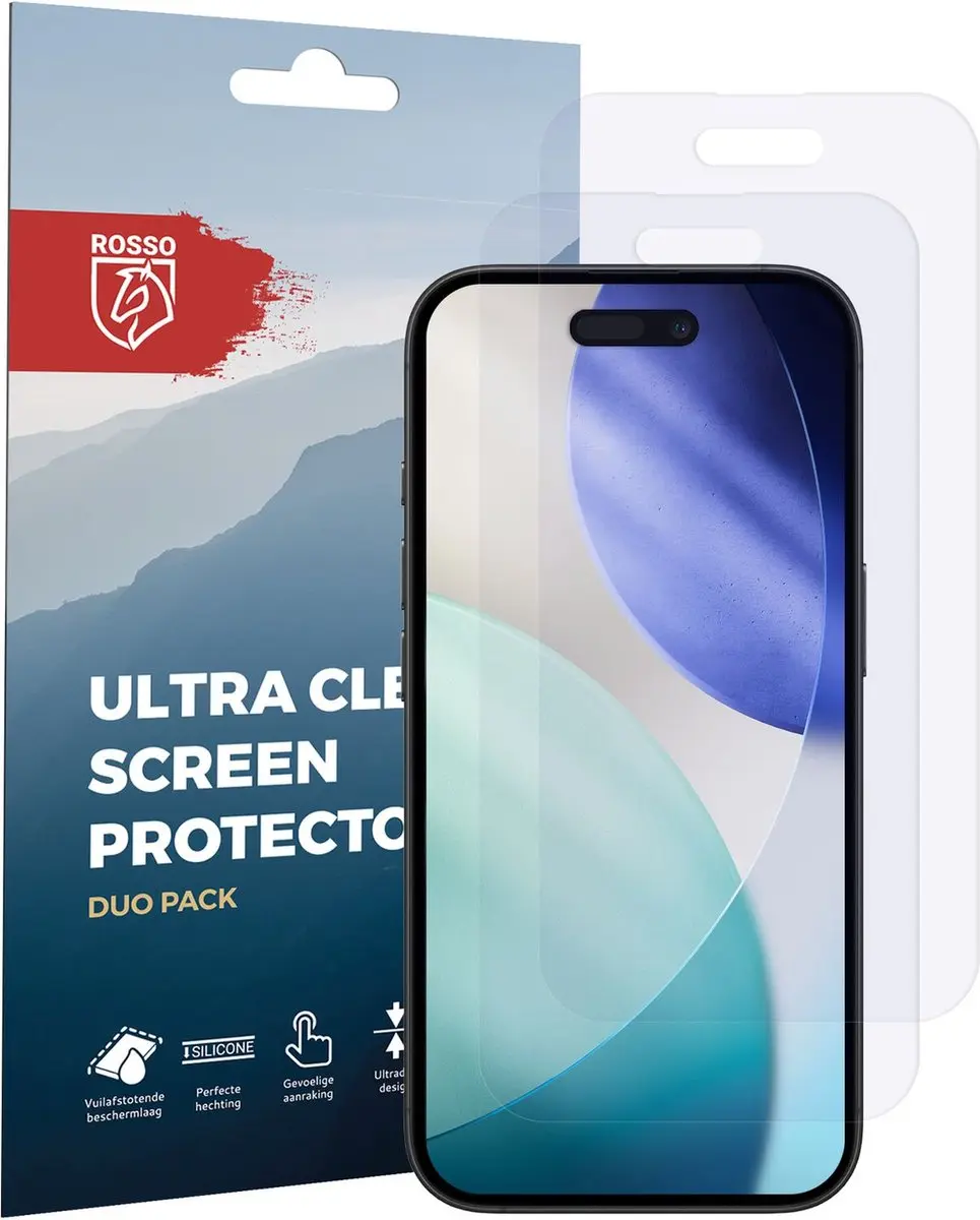 Rosso Screen Protector iPhone 17/17 Pro - 2 Stuks