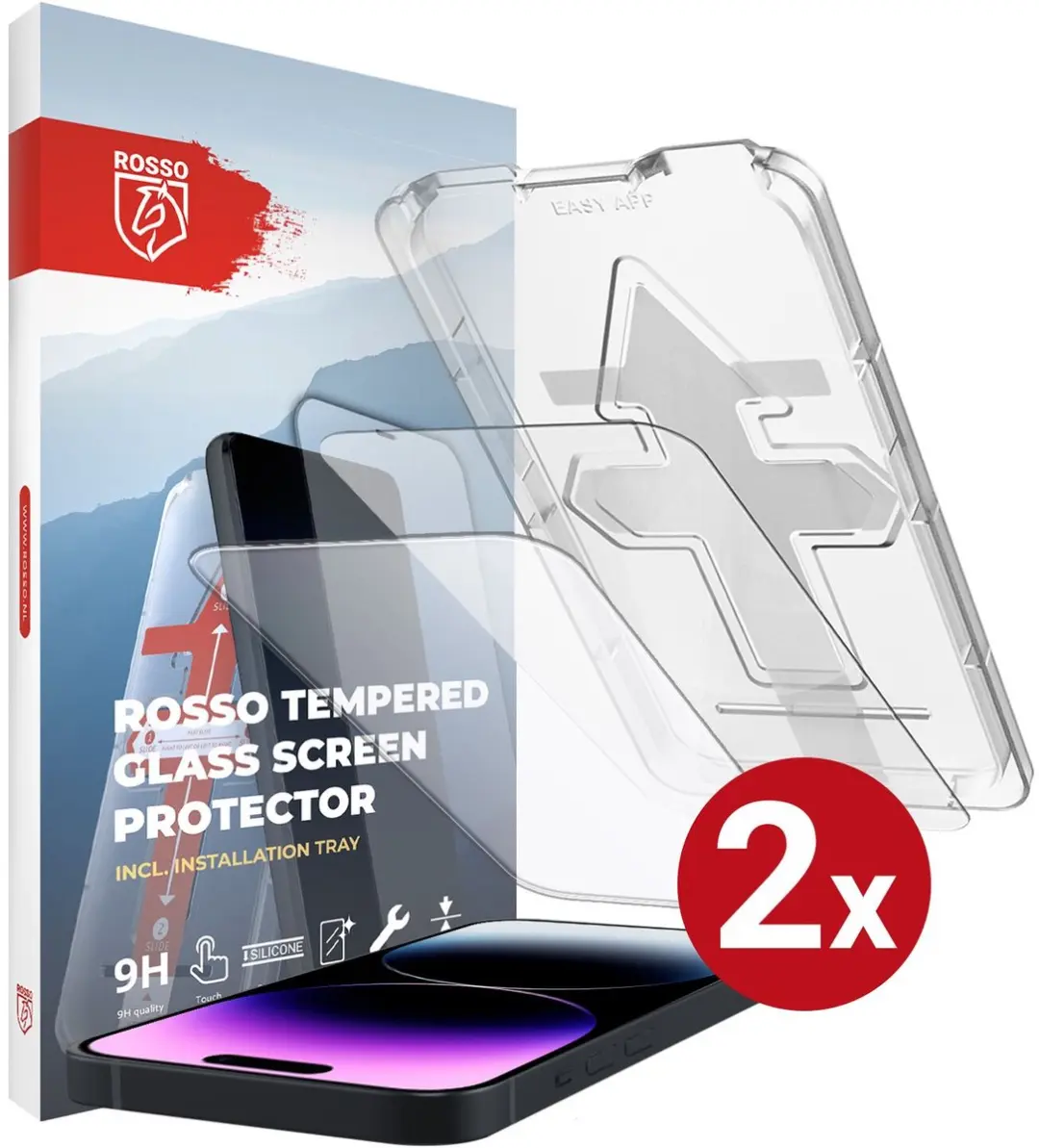 Rosso Screenprotector iPhone 14 Pro 9H
