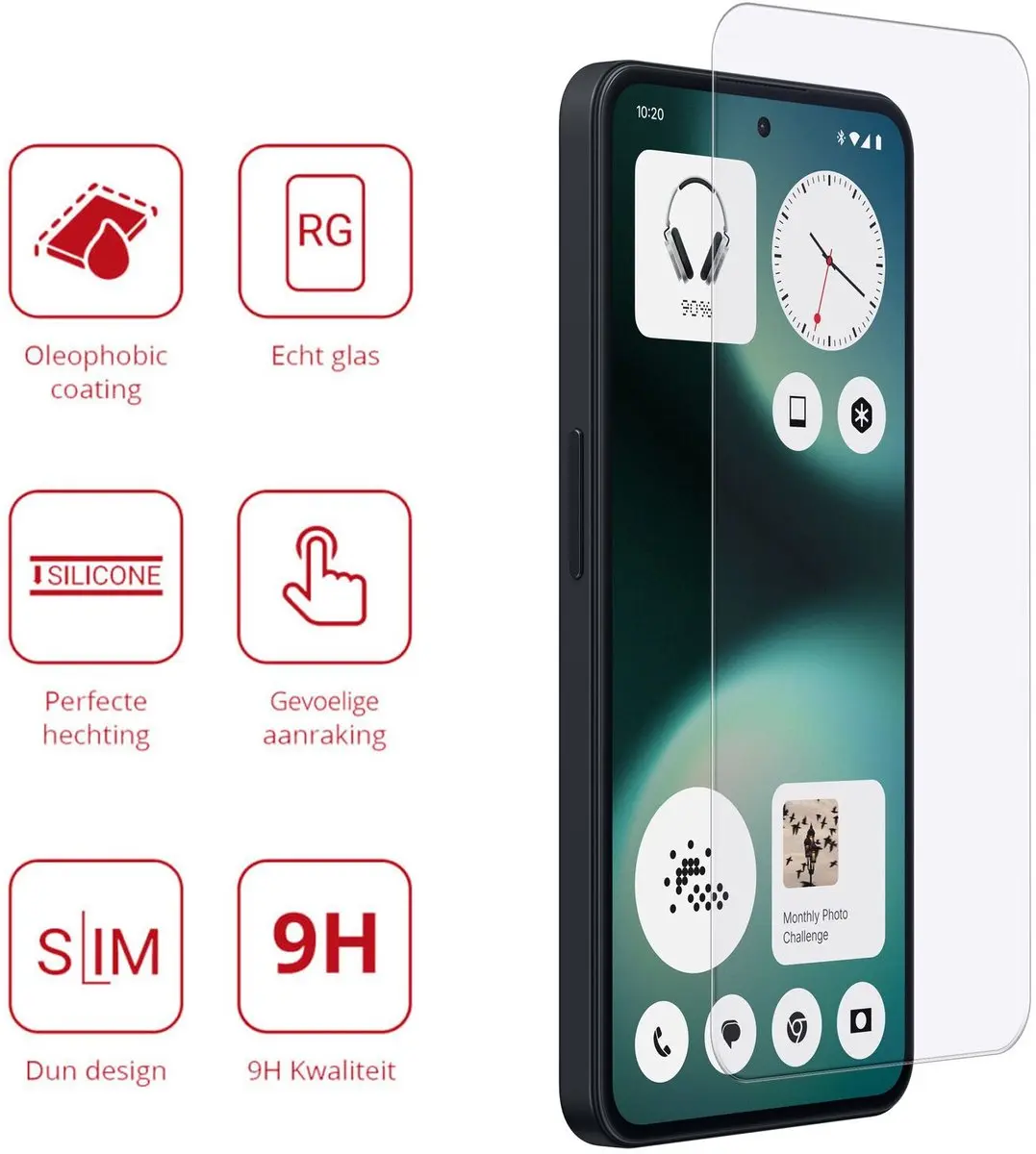 Rosso Screen Protector Nothing Phone (3a) Lite - 9H Tempered Glass