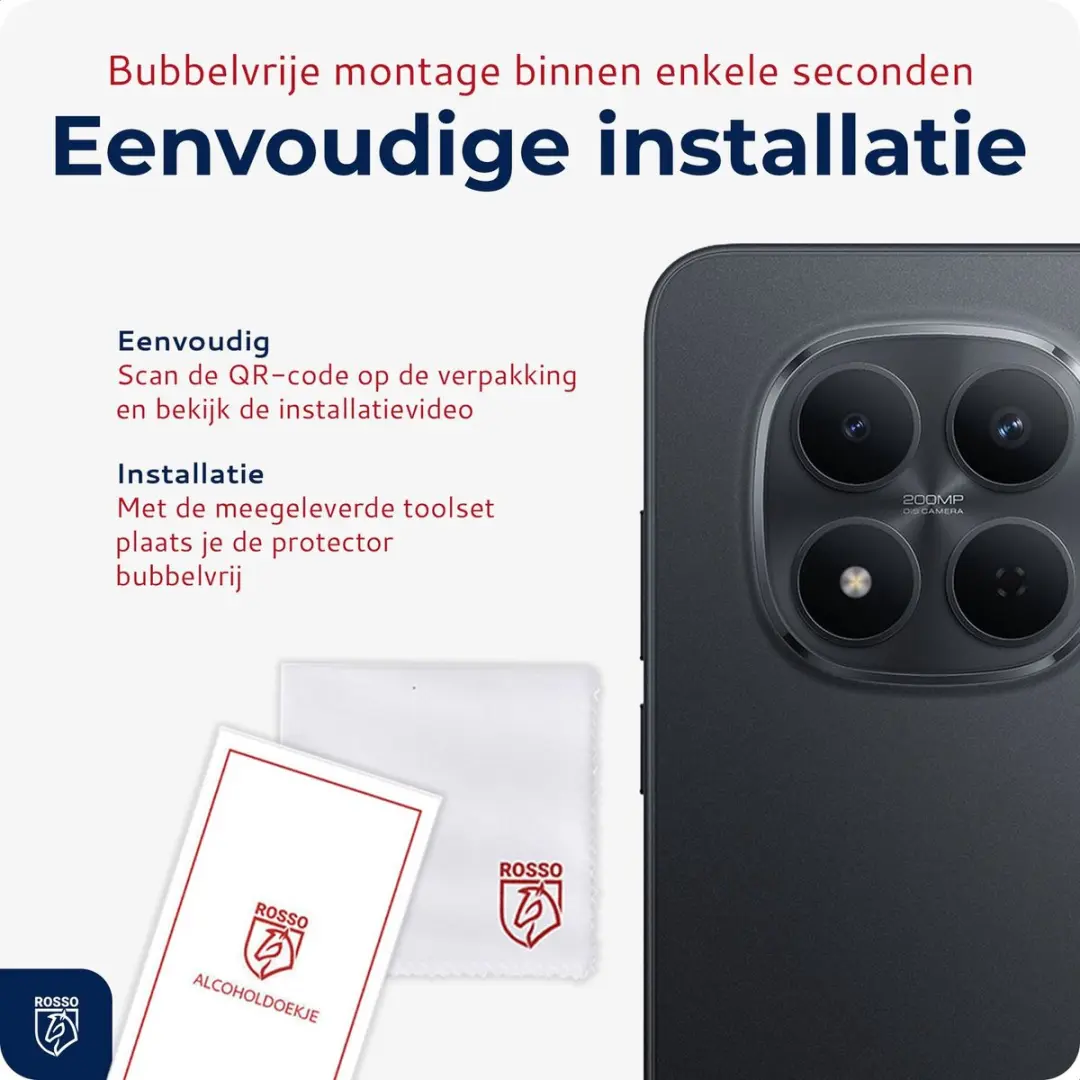 Rosso Camera Protector Xiaomi Redmi Note 15 4G - Ultra Dun Glas - Transparant