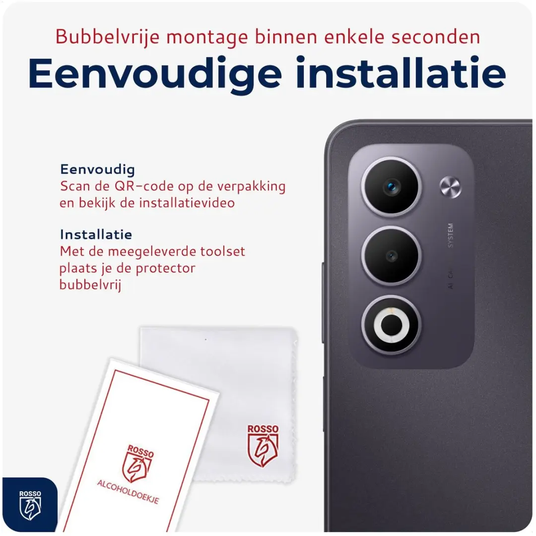 Rosso Camera Protector Oppo A5 (2025) - Ultra Dun Glas - Transparant