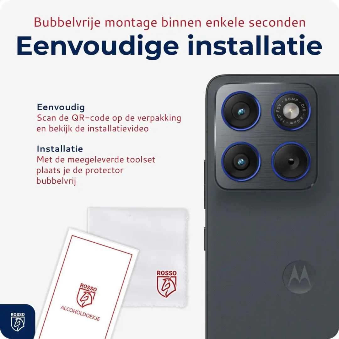 Rosso Camera Protector Motorola Edge 70 Pro - Ultra Dun Glas - Transparant