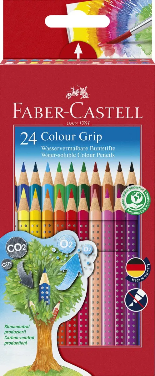 Faber-Castell Colour Grip FC-112424 Kleurpotloden - 24 Stuks