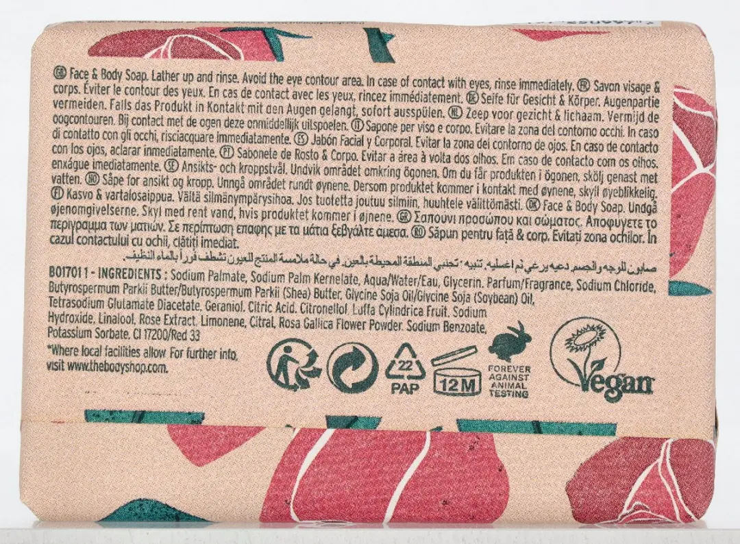 The Body Shop British Rose Reinigingszeep 100g