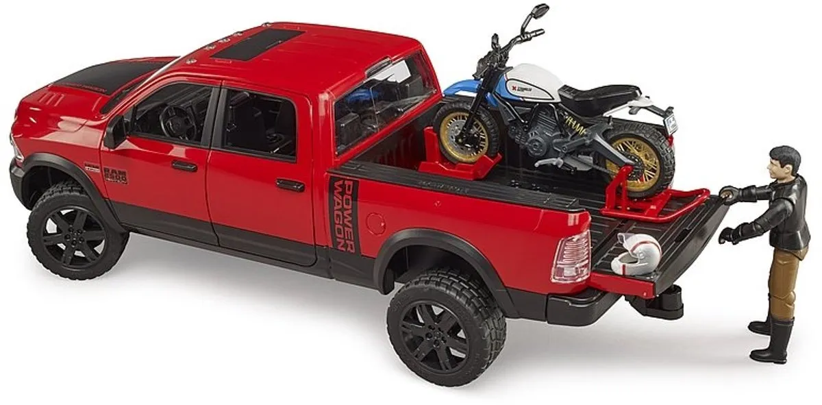 Bruder Ram 2500 Power Wagon BRUD124375 Speelgoedauto - Rood