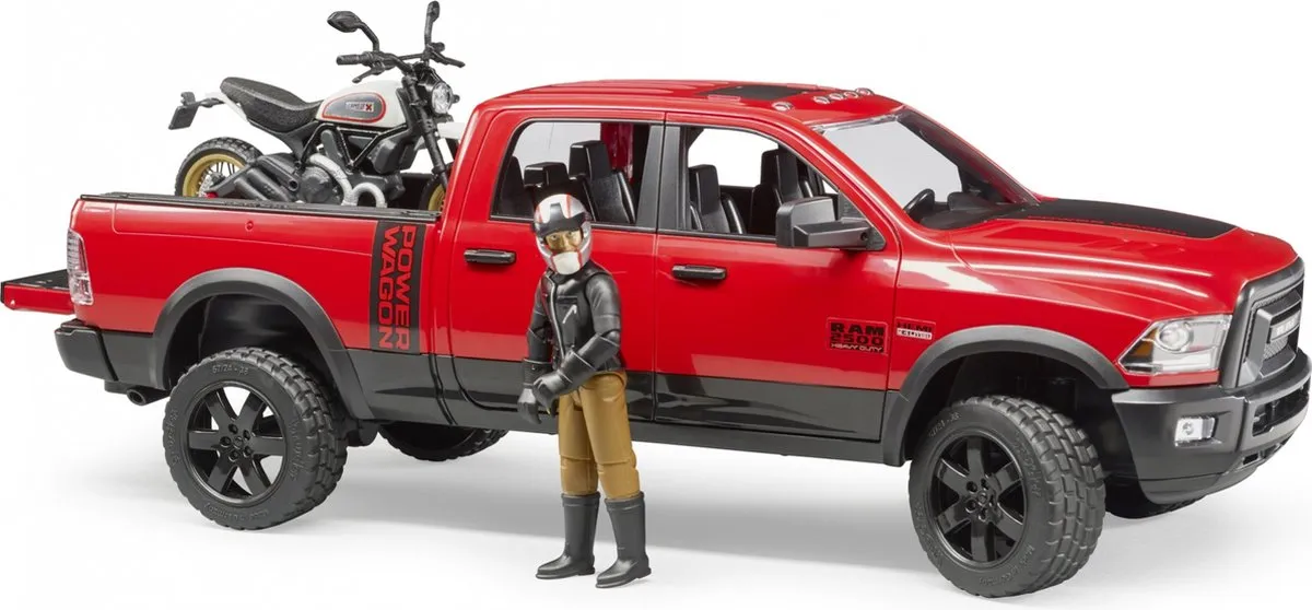 Bruder Ram 2500 Power Wagon BRUD124375 Speelgoedauto - Rood