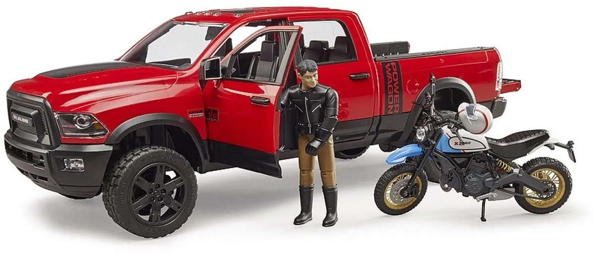 Bruder Ram 2500 Power Wagon BRUD124375 Speelgoedauto - Rood