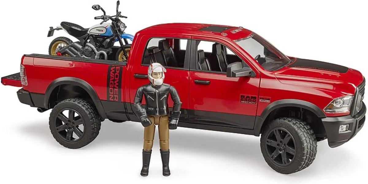 Bruder Ram 2500 Power Wagon BRUD124375 Speelgoedauto - Rood