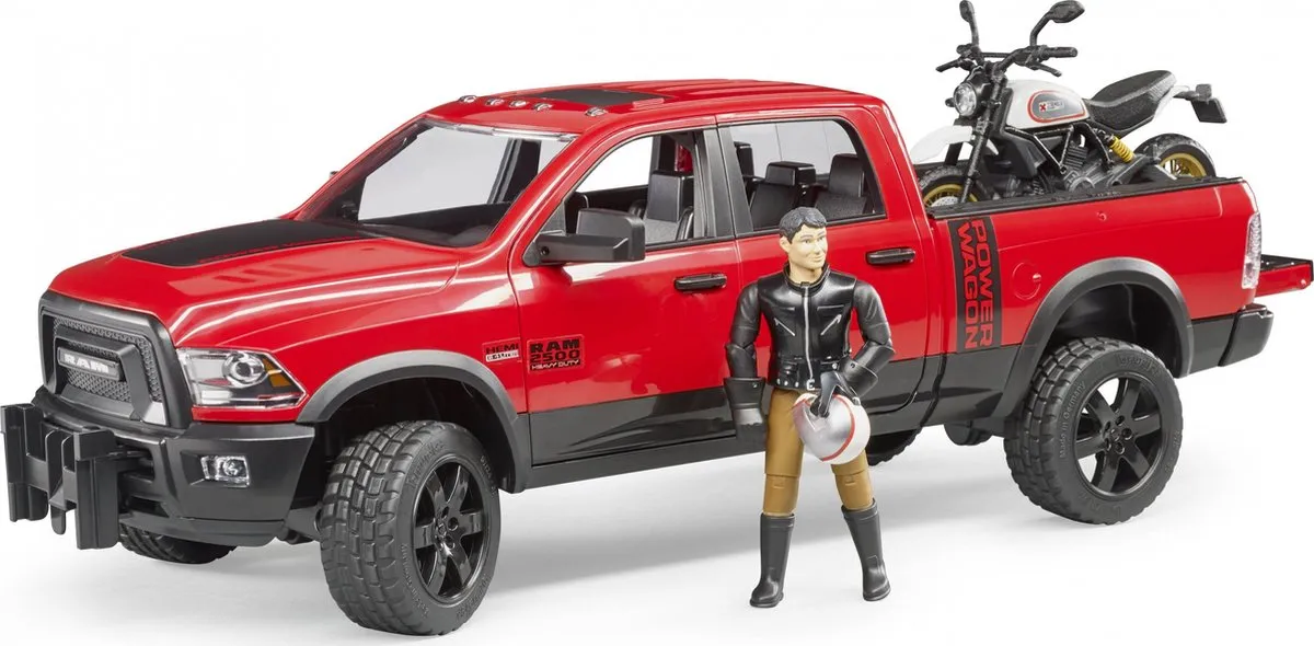 Bruder Ram 2500 Power Wagon BRUD124375 Speelgoedauto - Rood