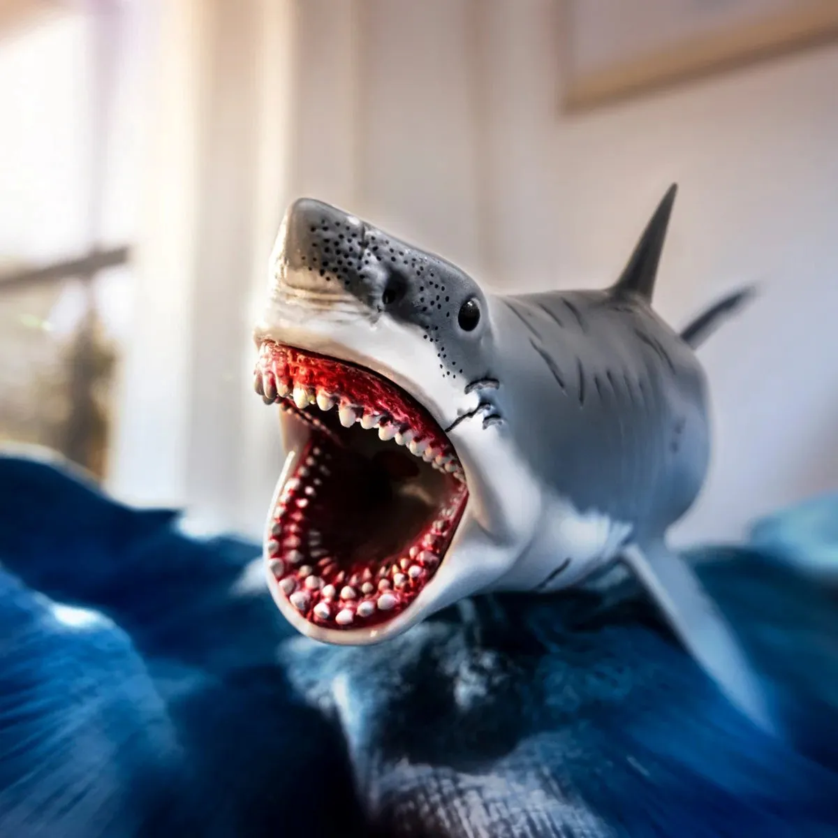 Schleich Megalodon 15055 Dinosaurus - Grijs/wit