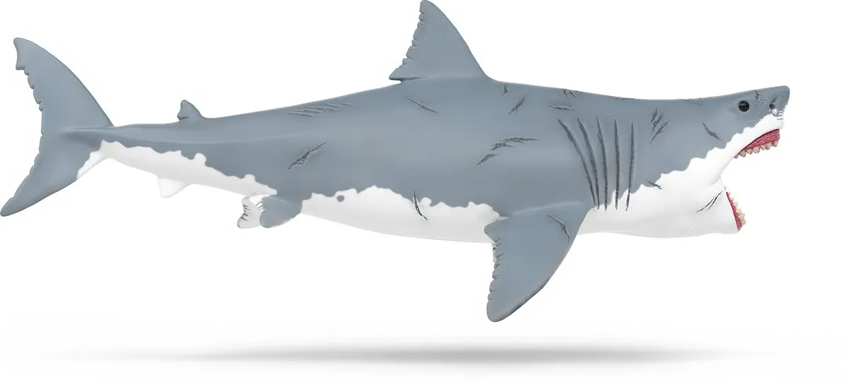 Schleich Megalodon 15055 Dinosaurus - Grijs/wit