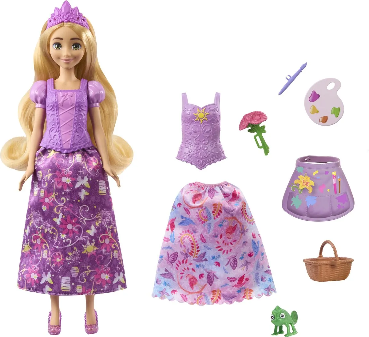 Disney Princess Rapunzel 2-in-1 Modepop JBG09 - Veranderbare jurken