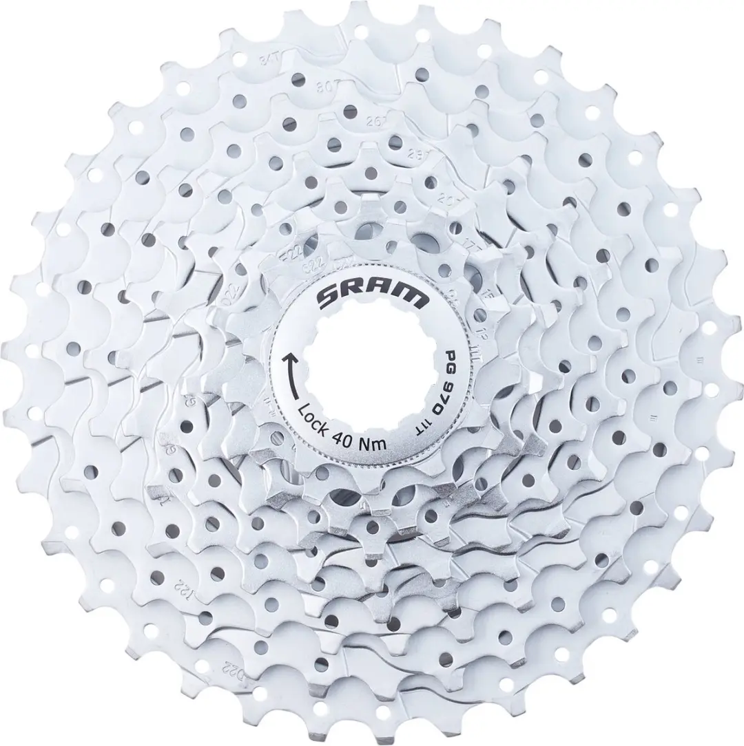SRAM Powerglide 970 Cassette 9-speed 11-34T - Zwart