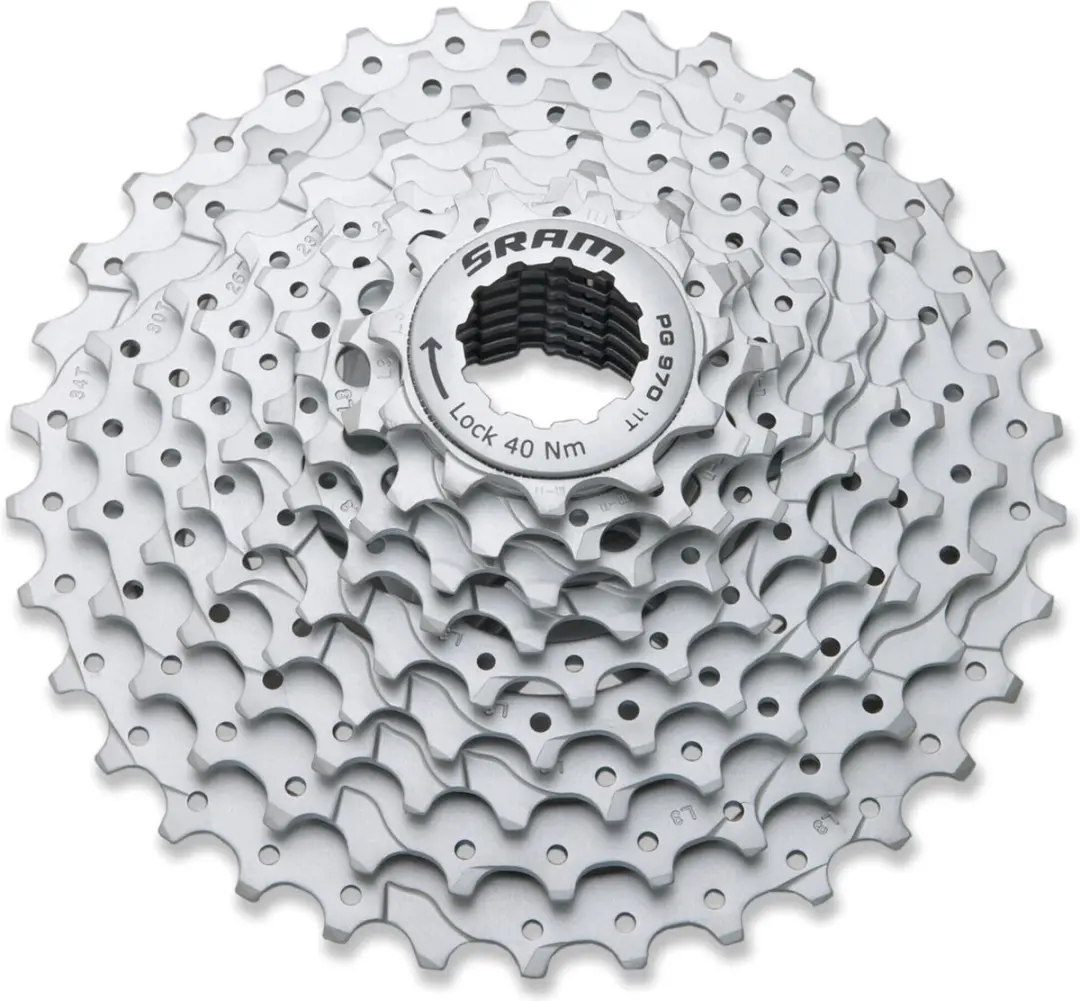 SRAM Powerglide 970 Cassette 9-speed 11-34T - Zwart