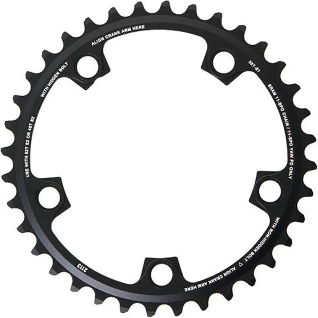 SRAM X-Glide Yaw 36T Kettingblad - Zwart - 110mm
