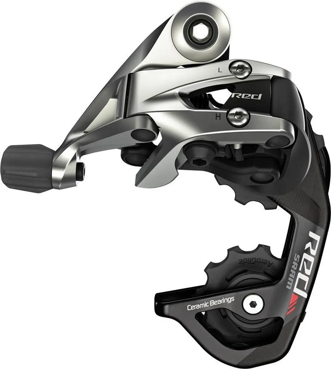 SRAM Red Achterderailleur 11-speed - Middellange kooi - Zilver