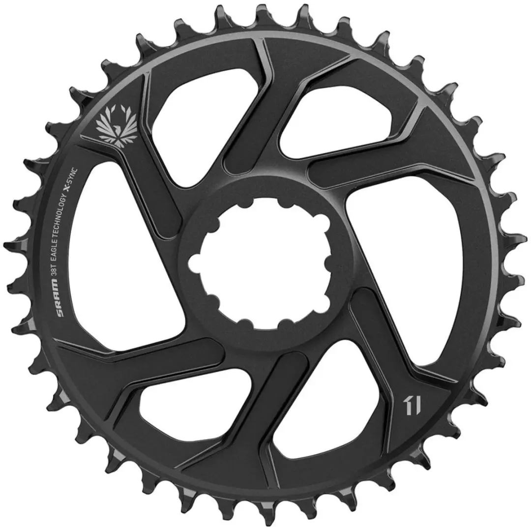 SRAM X-Sync 2 Kettingblad Directe Montage Aluminium 12-speed 6mm, zwart Uitvoeri