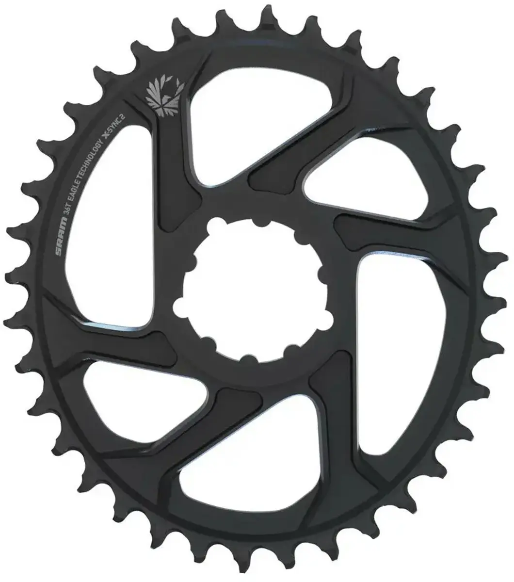 SRAM X-Sync 2 Oval Kettingblad 34T - 3mm Offset - Zwart