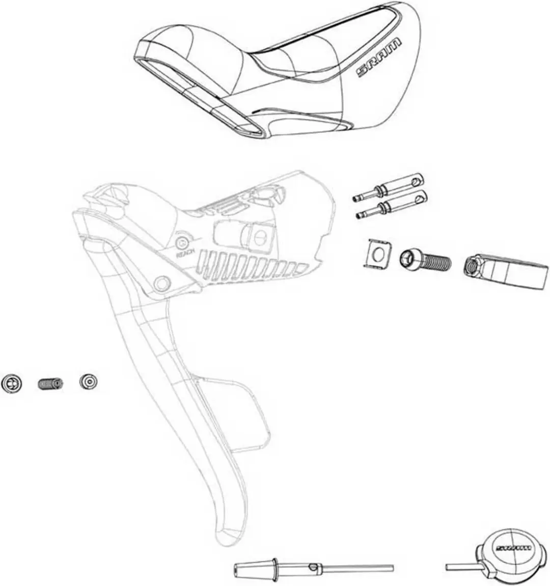 SRAM Eagle AXS Versnellingspook