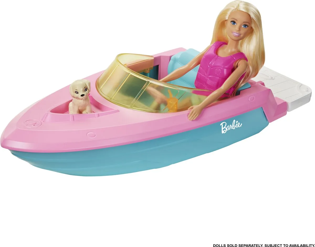 Barbie-boot Met puppy en Accessoires