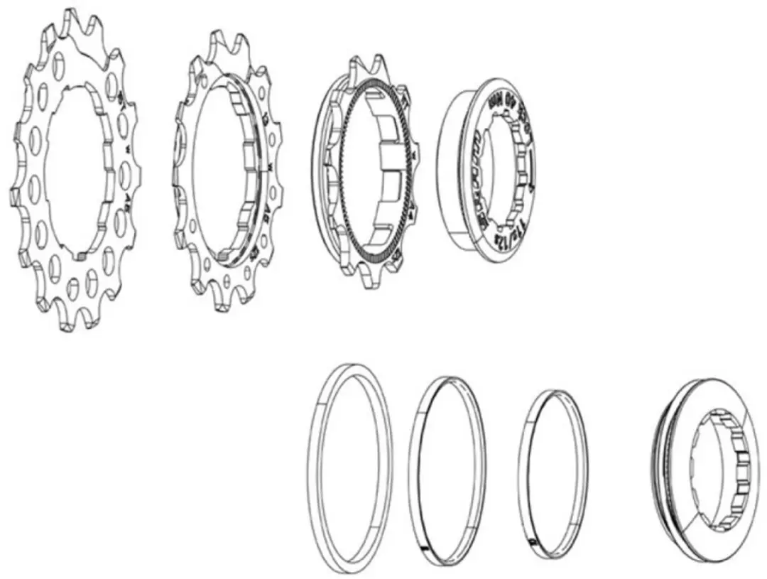 Sram Cassette Sprocket Set For Pg-1210/1230