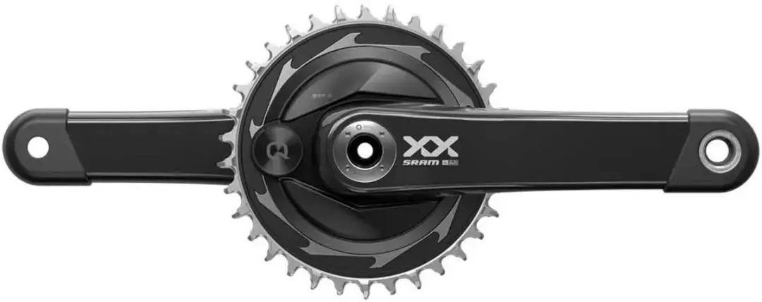 SRAM XXSL Eagle Spider Q168 Dub Crankstel 165mm/34t - Vermogensmeter - Zwart/Zilver