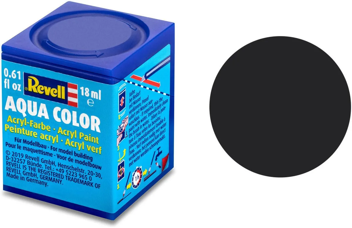 Revell Hobbyverf Acryl Zwart 18ml
