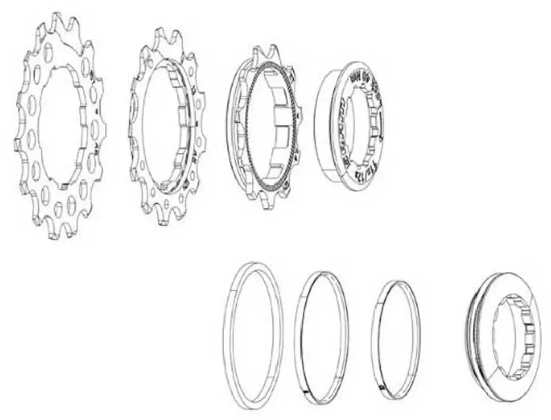 SRAM PG-1231 Tandwiel 3x - 11/12/13T - Zilver