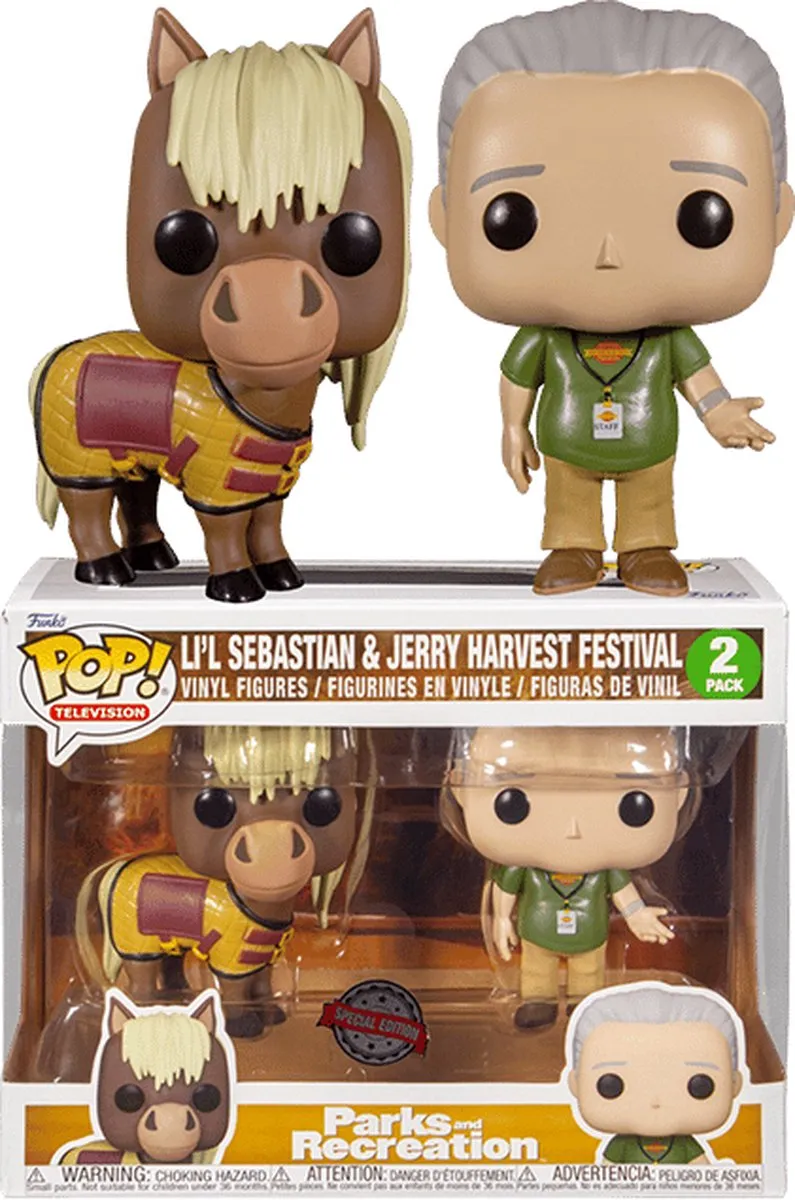 Funko Pop! Parks and Recreation Li'l Sebastian & Jerry