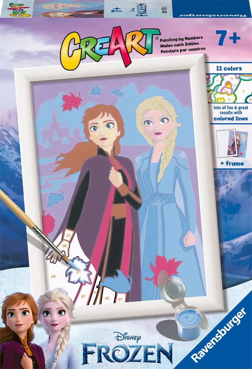 Ravensburger CreArt Disney Frozen Sisters Forever Schilderen op nummer - Multicolor