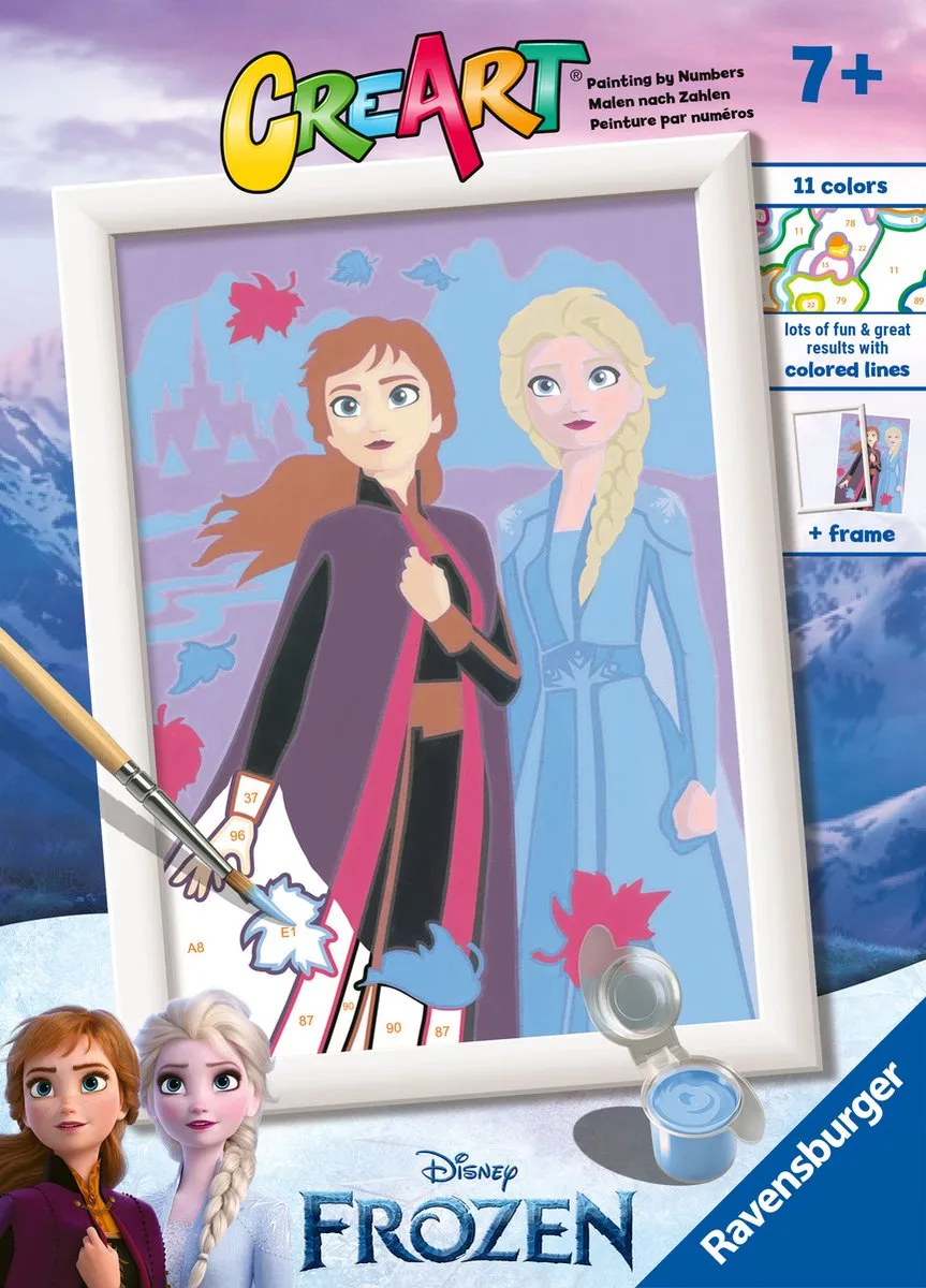 Ravensburger CreArt Disney Frozen Sisters Forever Schilderen op nummer - Multicolor