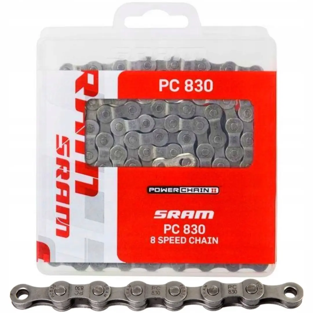 SRAM PC 830 Fietsketting 8-speed 114 schakels + PowerLink