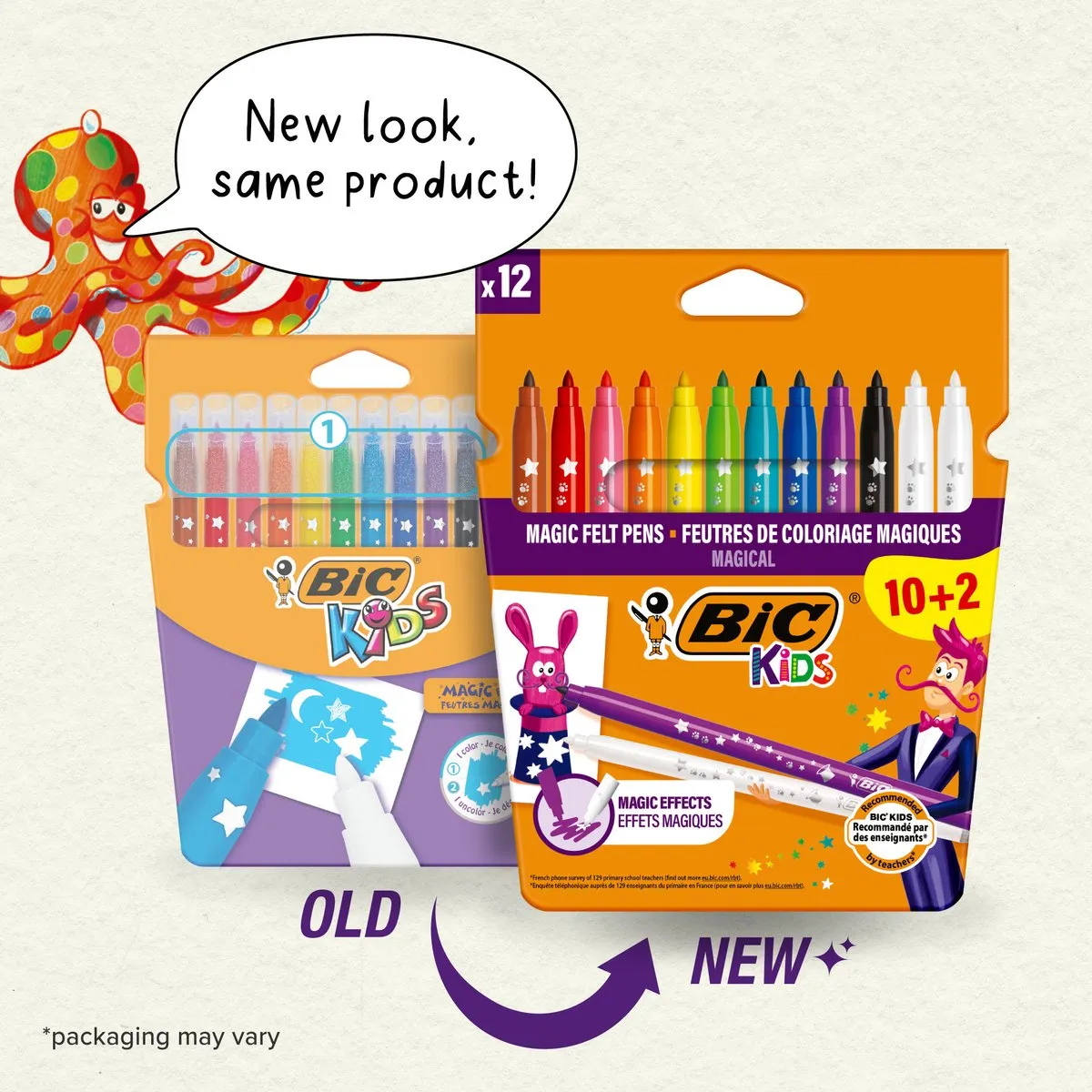 Bic Kids Magic Viltstiften 12 Stuks - Medium Punt