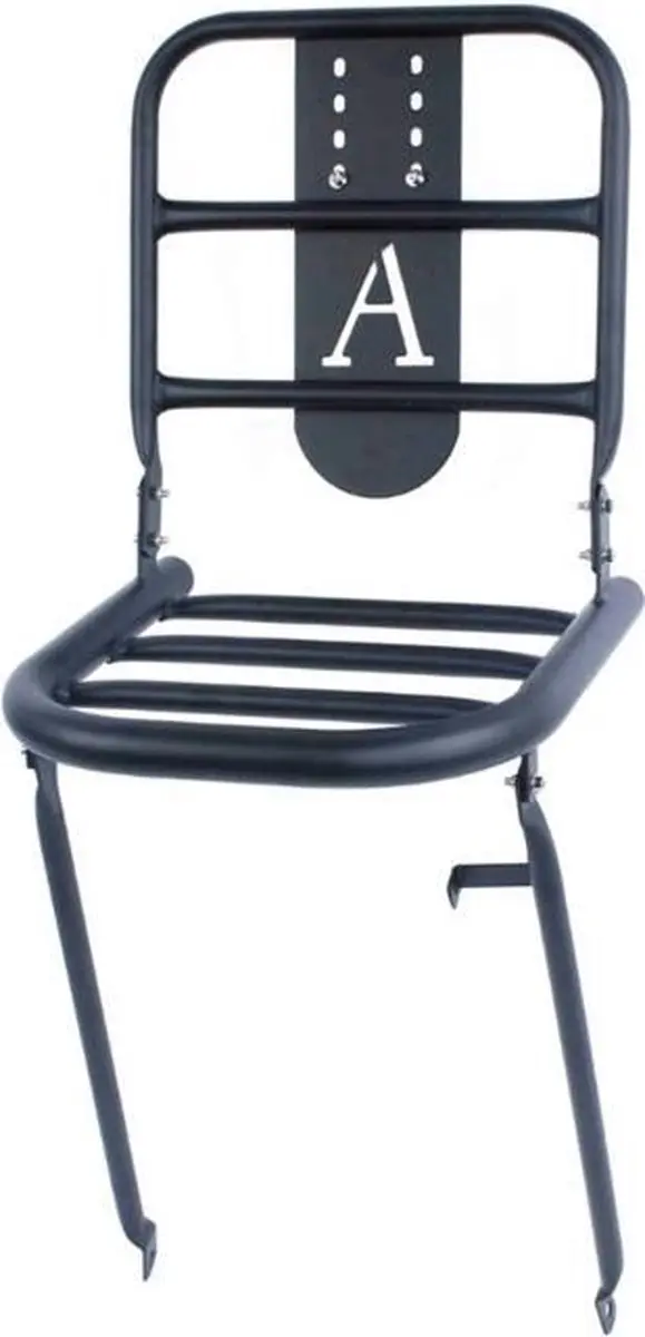 Voordrager 28'' Matt Zwart Oversized Balhoofd bevestiging