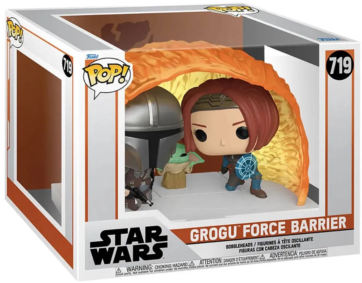 Funko Pop Grogu Force Barrier #719 - The Mandalorian - 9,5 cm - Multi - afbeelding 6 van 6