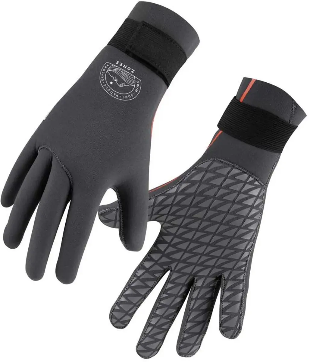 Zone3 Active-Flex 3mm Zwemhandschoenen - Grijs/Orange