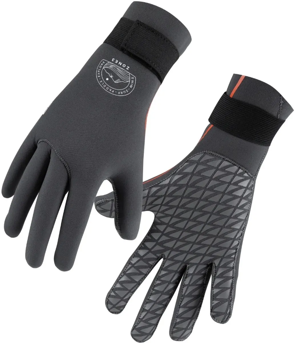 Zone3 Active-Flex 3mm Zwemhandschoenen - Grijs/Orange