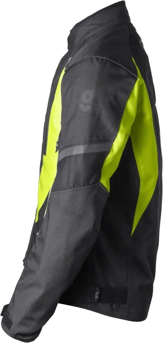 Gms Avon WP Motorjas - Zwart/Fluor geel - 3XL