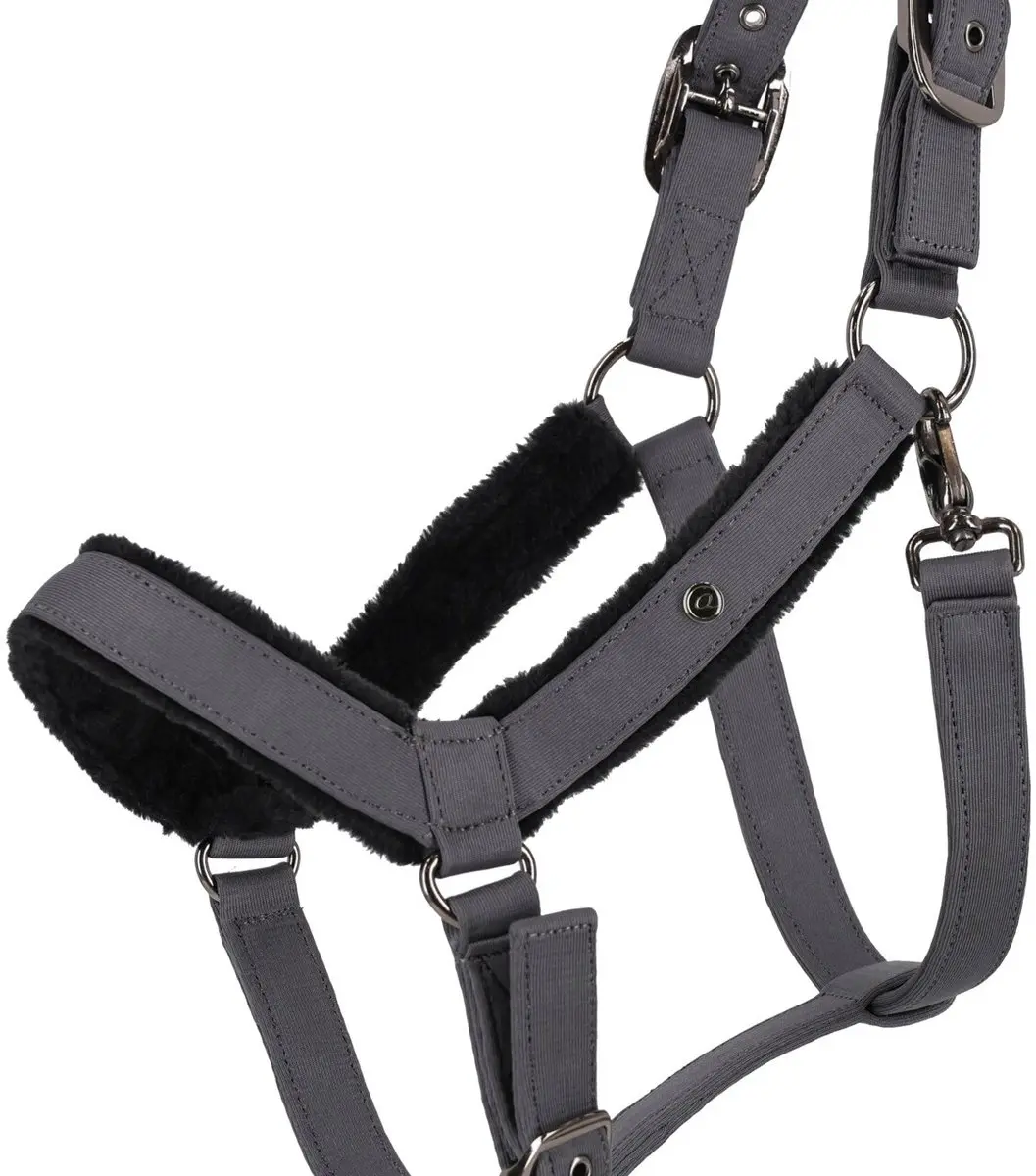 QHP Sensisoft Halster Pony - Grijs