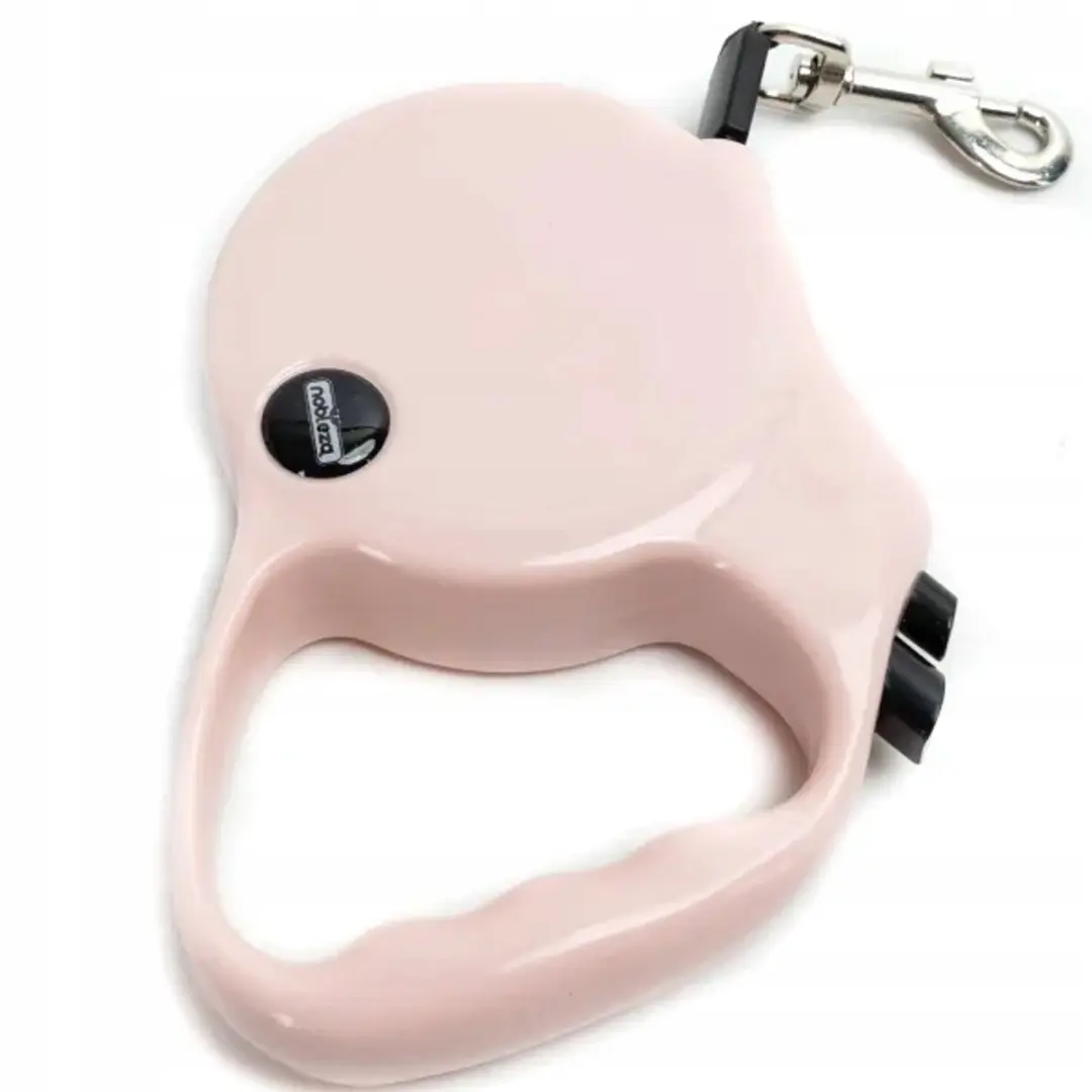 Automatische Hondensnoer 5m, 25kg, Roze, met Rem