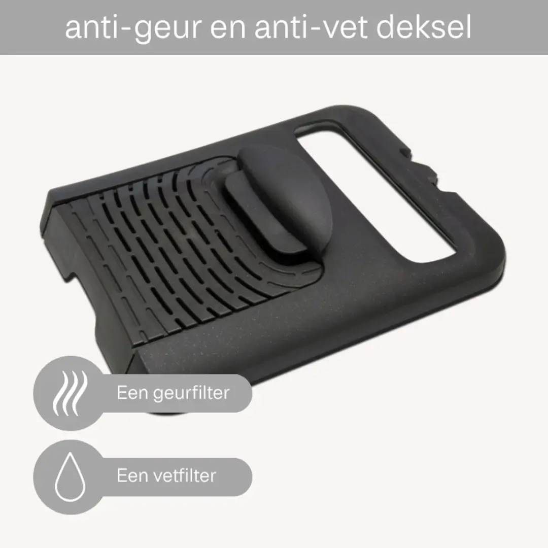 FriFri Expert Duofil F1948DUO Frituurpan 4,5L - 3200W - Grijs/Zwart