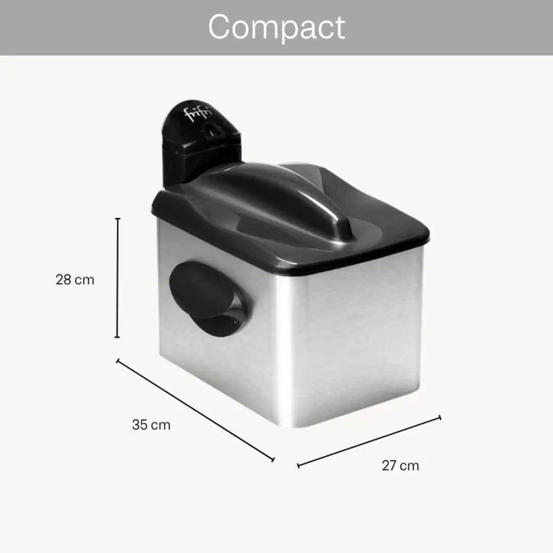 FriFri Expert F5828 Frituurpan 3,5L - 3200W - Zilver