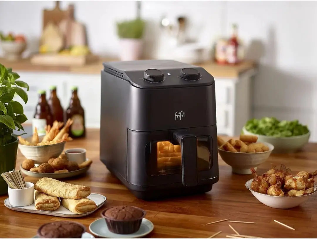 FriFri Air-Fryer Slim FRI0805017BLP - 1700W - Mat zwart