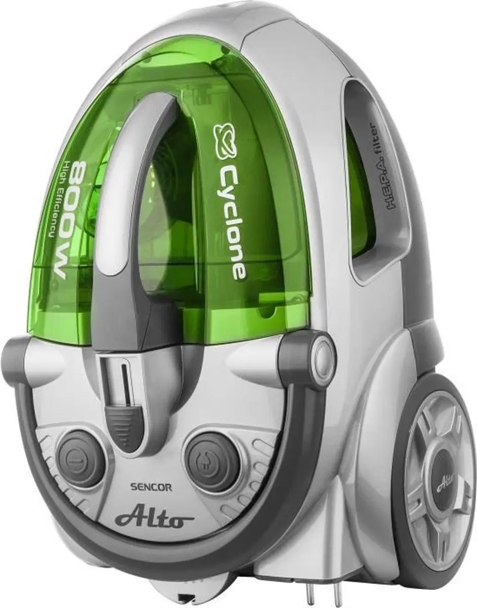 Sencor SVC 730GR-EUE2 Zakloze Stofzuiger 800W - 1,5L - Zilver/groen - afbeelding 6 van 6